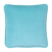 Flower Fantasy Square Pillow in Aqua
