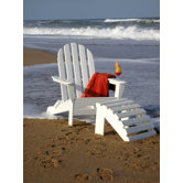 Adirondack Chair and Ottoman Set