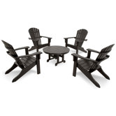 Ivy Terrace Classics 5 Piece Adirondack Seating Group