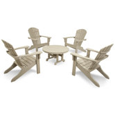 Ivy Terrace Classics 5 Piece Adirondack Seating Group