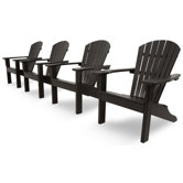 Ivy Terrace Classics 4 Piece Adirondack Seating Group