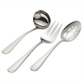 Ribbon Edge Frosted 3 Piece Hostess Set