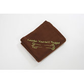 Fleece Throw in Chocolate with Lime Hug