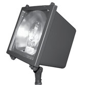 100W Medium Floodlight with Metal Halide in Bronze