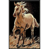 African Adventure Running Horse Novelty Rug
