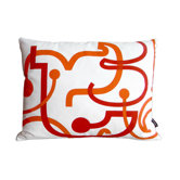 Orange Letters Pillow