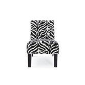 Deco Zebra Fabric Slipper Chair