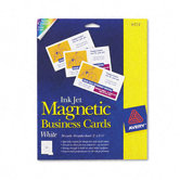 Avery Inkjet Magnetic Business Cards, 30/Pack