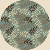 Arthur Leafs Blue Rug