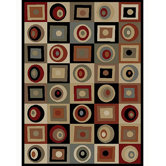Tribeca Rounds & Squares Multi Rug
