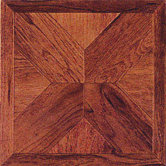 Vinyl Machine Cherry Wood Cross Floor Tile (Set of 45)
