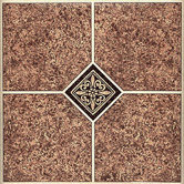 Vinyl Marble Traditional Floor Tile (Set of 20)