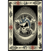 Metro Beat Black Novelty Rug