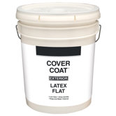 5 Gallons Flat White Exterior Latex House Paint 44-555 5G