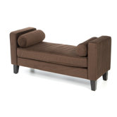 Curves Velvet Entryway Bench