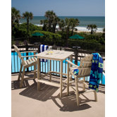 Lifestyle Poly Resin Bar Height Dining Set