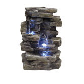 Fiberglass Slate Tabletop Fountain
