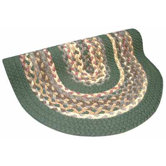 Minuteman Sage Green Solids with Mauve Accents Multi Rug