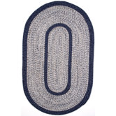 Town Crier Blue Heather with Blue Solids Rug