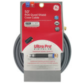 50' RG6 Quad Shield Coax Cable