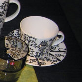 Taika 4.5" Black Espresso Saucer