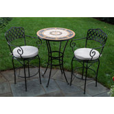 Compass Mosaic Bar Bistro Set