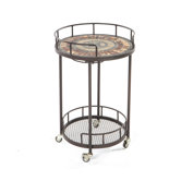 Asti Mosaic Outdoor Serving Cart