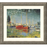 Argenteuil Silver Framed Print - Claude Monet