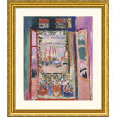 Open Window, Collioure, 1905 Gold Framed Print - Henri Matisse
