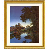 Evening Shadows Gold Framed Print - Maxfield Parrish