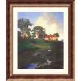 Hunt Farm Bronze Framed Print - Maxfield Parrish