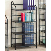 Sheridan Four Tier Bookcase in Black