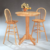 Kingsburg Bar Table Set in Natural Finish