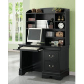 Hayden Louis Philippe Computer Desk and Hutch