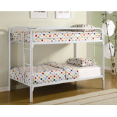 Fields Twin over Twin Bunk Bed with Built-In Ladder