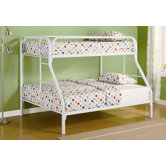Falls City Twin over Full Bunk Bed with Built-In Ladder