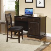Harrington Computer Desk in Dark Brown Cappuccino