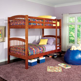 Diamond Lake Twin over Twin Bunk Bed with Built-In Ladder