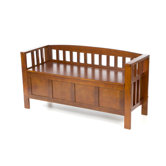 Somerton Wooden Entryway Storage Bench