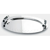 Michael Graves Oval Tray with Black Handles