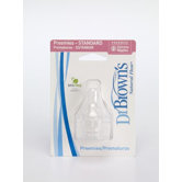 Natural Flow Silicone Baby Bottle Nipple 2 Pack