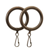 Marina Shower Curtain Rings in Oil Rubbed Bronze