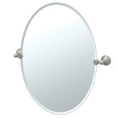 Laurel Ave Tilting Beveled Oval Wall Mirror