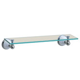 Franciscan Glass Vanity Shelf in Chrome