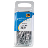 200 Count Standard Size Paper Clip in Silver