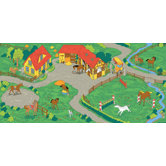 Play Carpet Horse Stable Kids Rug
