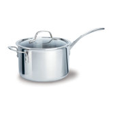 Tri-Ply Stainless Steel 4.5-qt. Saucepan with Lid
