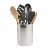 7 Piece Mixed Utensil Set with Crock
