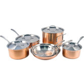 3-Ply Copper 10-Piece Cookware Set