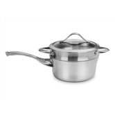 Contemporary Stainless Steel 2.5-qt. Saucepan with Lid